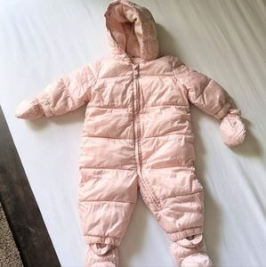 Baby Gap Snow Suit Dusty Pink Size 6-12 months